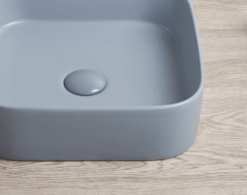 Vasque rectangle à poser LYS en céramique 37 x 37 x 11 cm -  Abysse